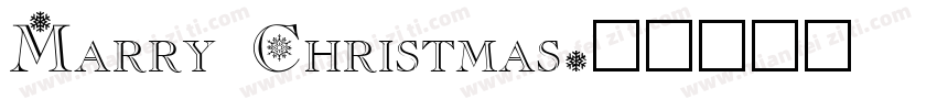 Marry Christmas字体转换